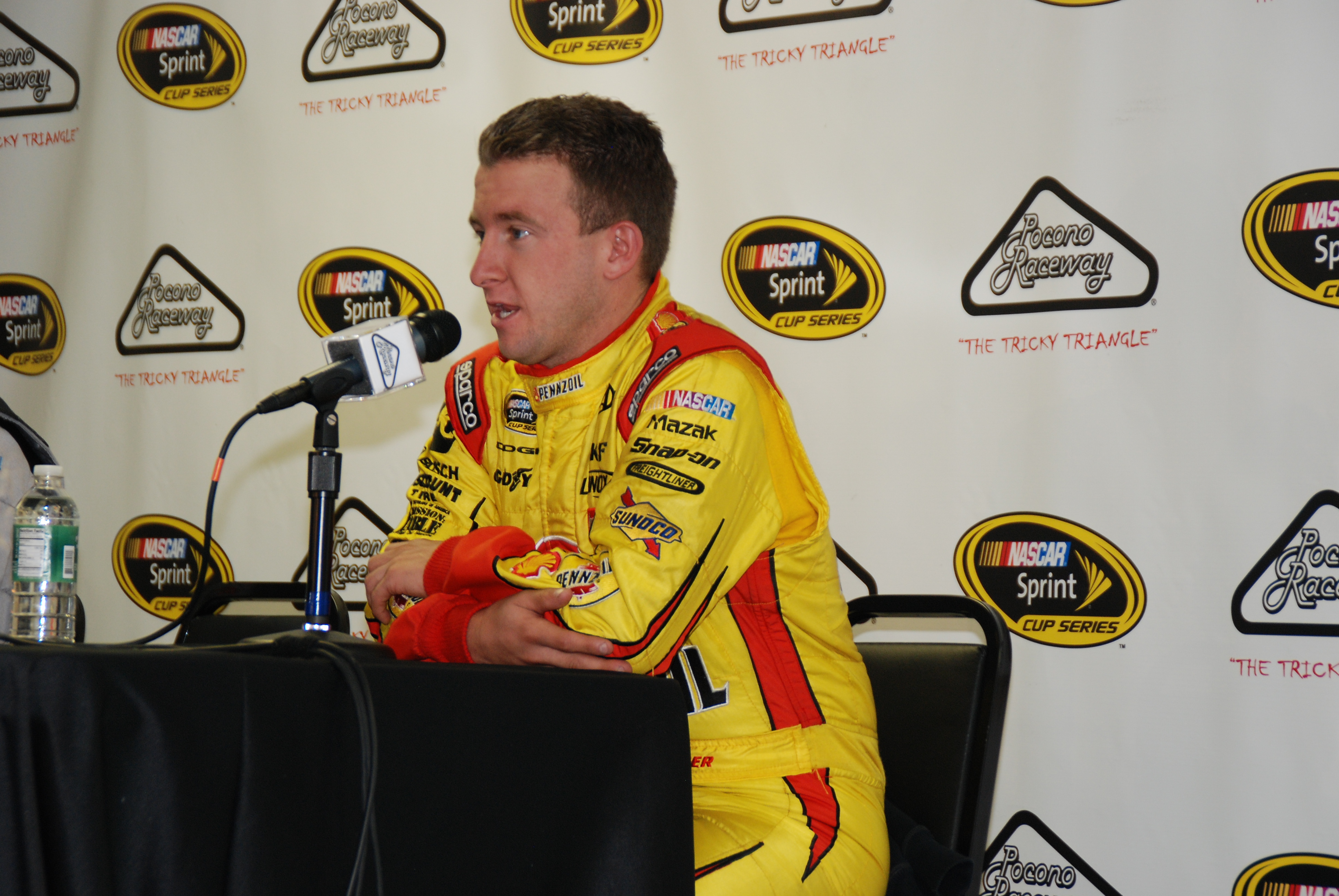 2012 Pocono April Goodyear Tire Test AJ Allmendinger Media Center