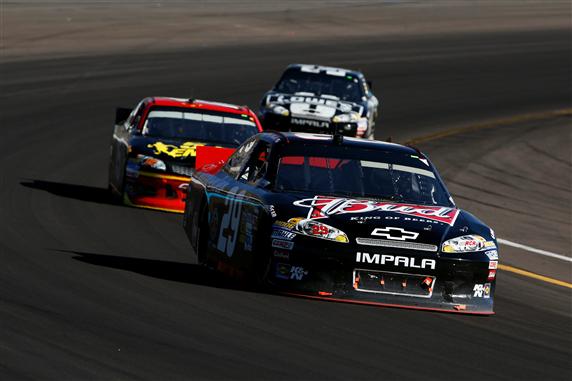 2012 Phoenix2 Kevin Harvick Leads Clint Bowyer And Jimmie Johnson
