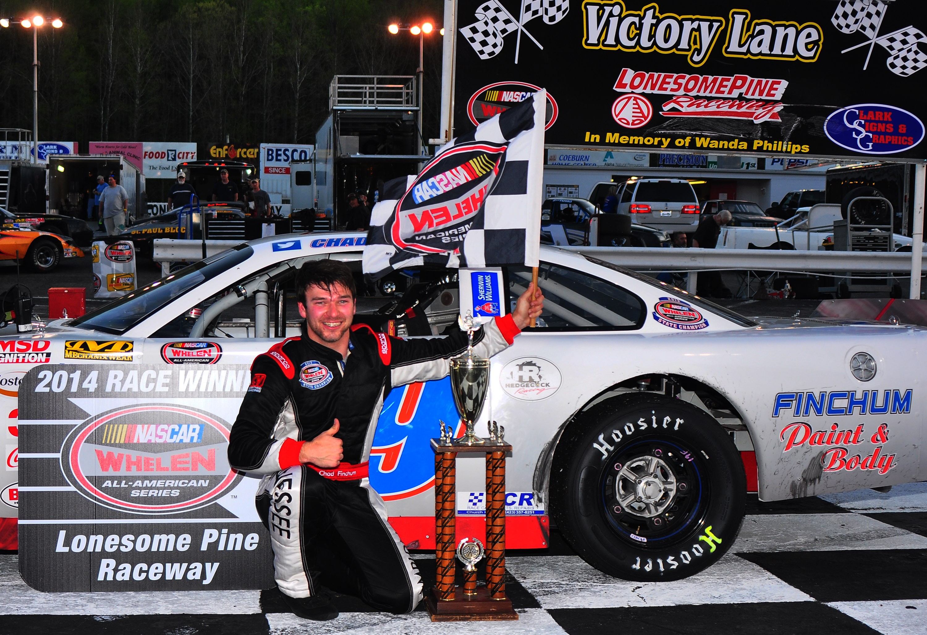 (5-3-14)Chad Finchum - Victory Lane - Lonesome Pine Raceway